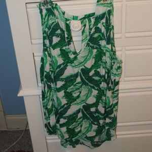 Palm Print Tank Top
